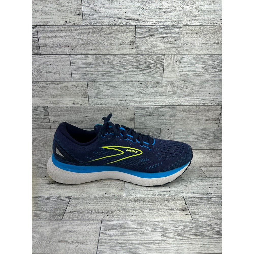 Brooks Glycerin 19 Men Running Shoes Navy Blue Lime 1103561D443 Size 9.5D - Picture 10 of 16